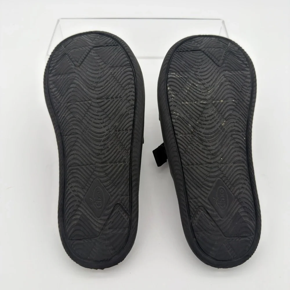 Chaco Chillos Slide Sandals Black Adjustable Webbing Kids Size 4